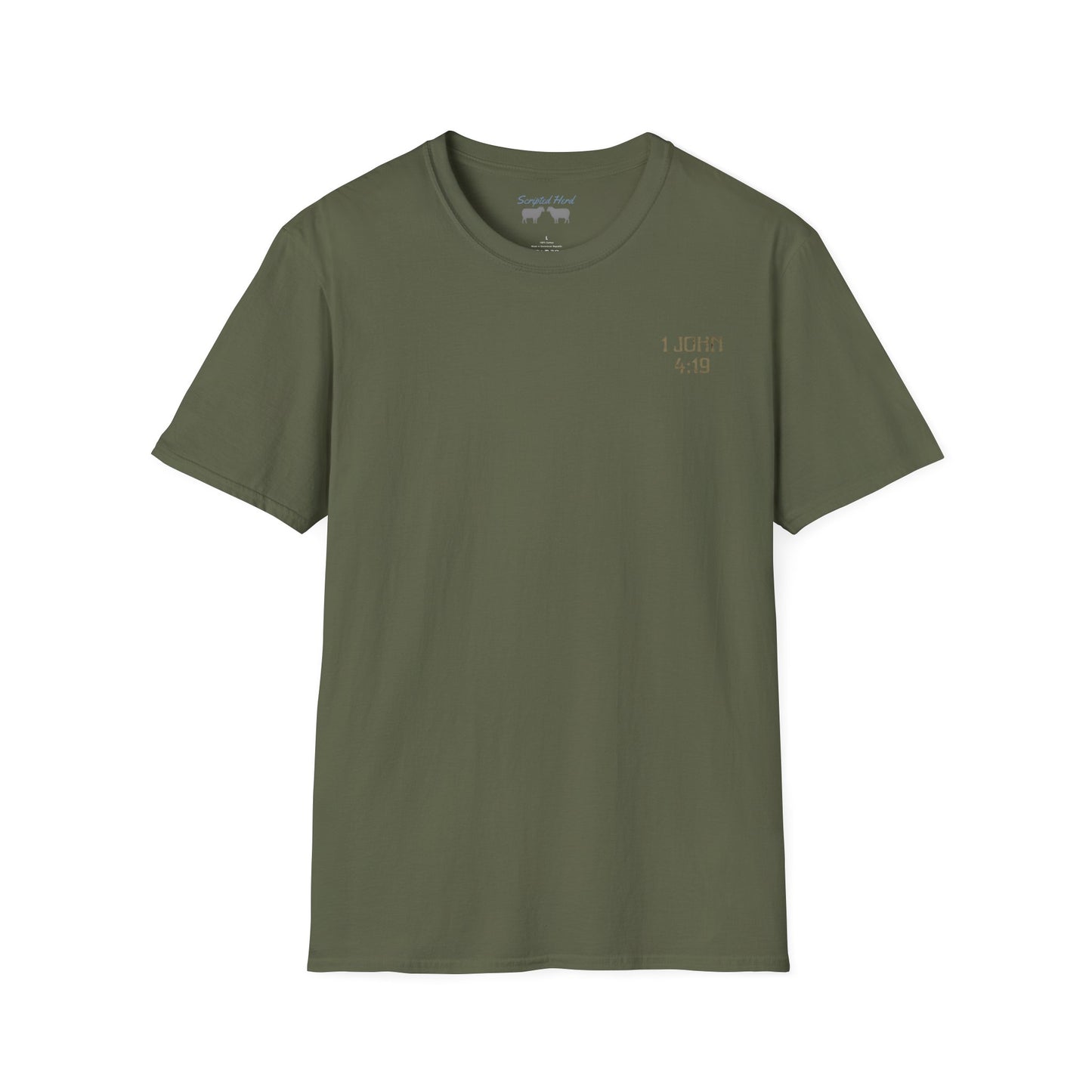 Men's "He love us" Tee | 1 John 4:19