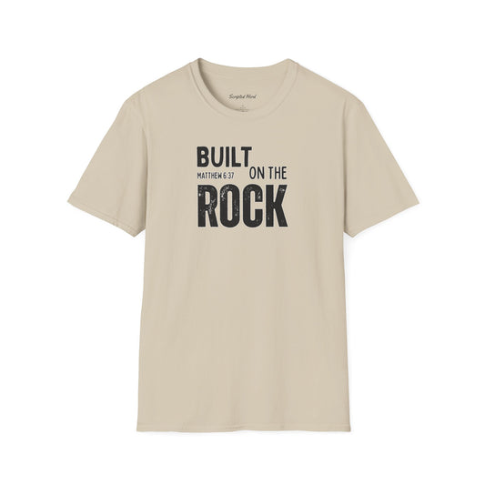 "Built on the Rock" Men's Tee