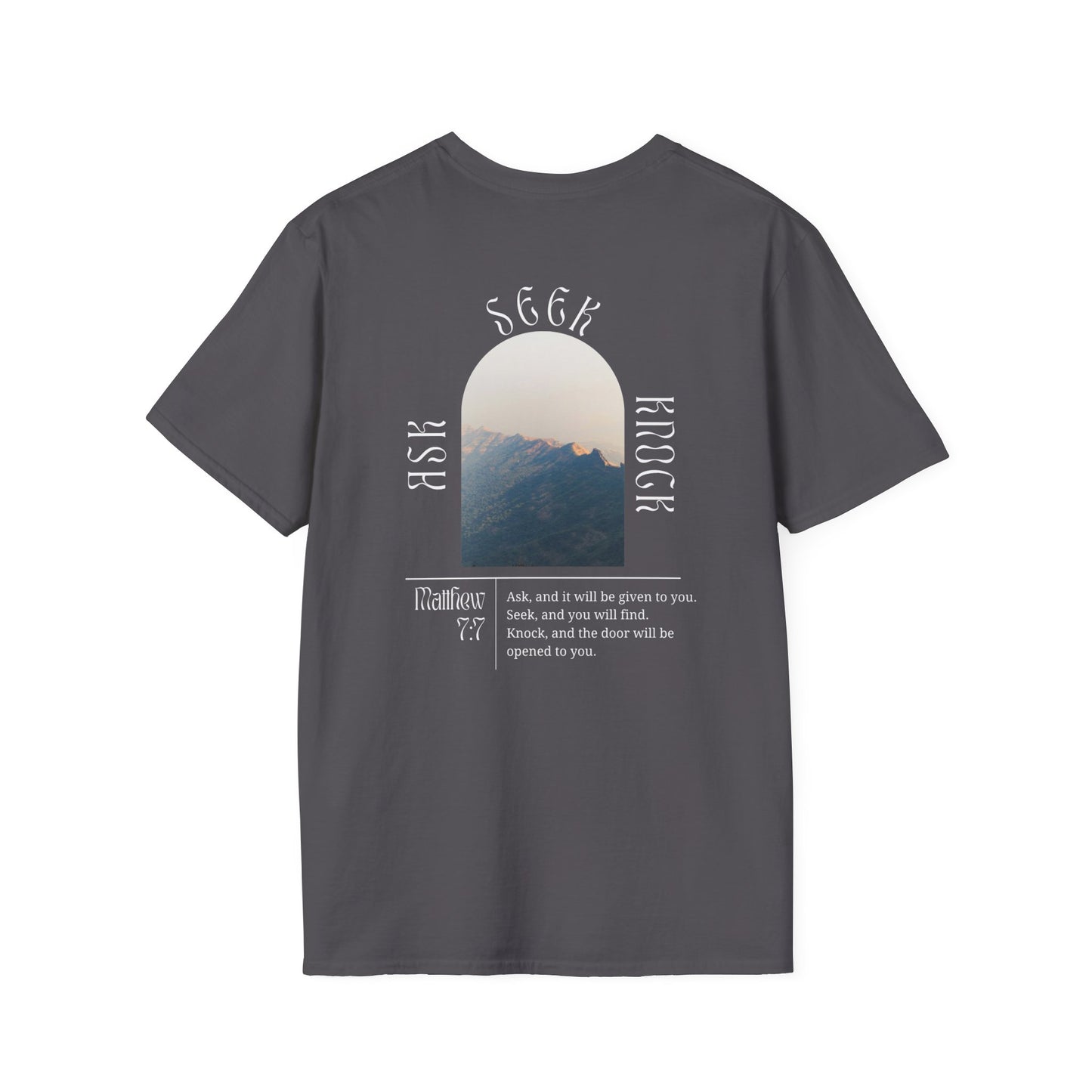 "Ask, Seek, Knock" Unisex Tee