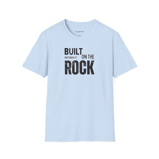 "Built on the Rock" Men's Tee