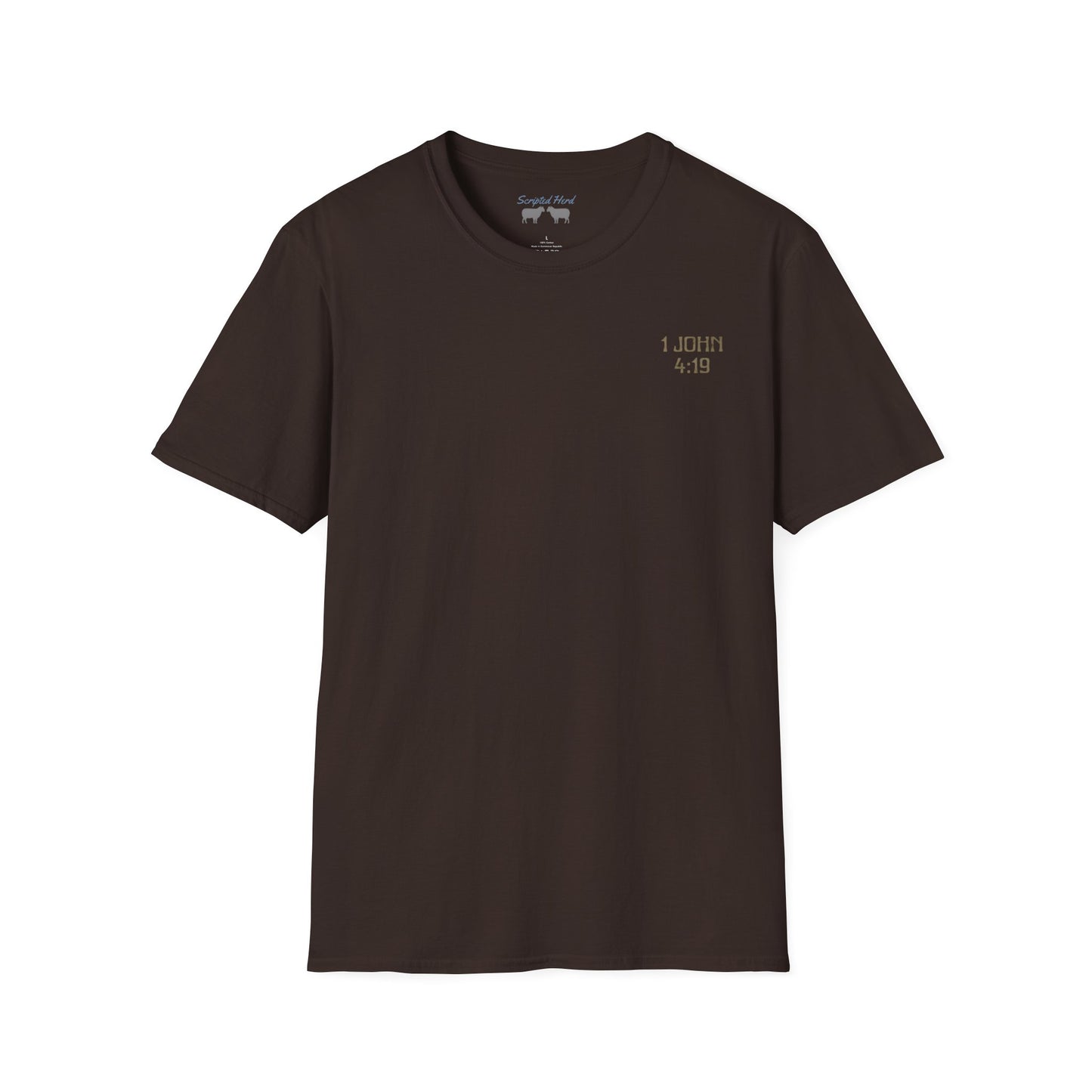 Men's "He love us" Tee | 1 John 4:19