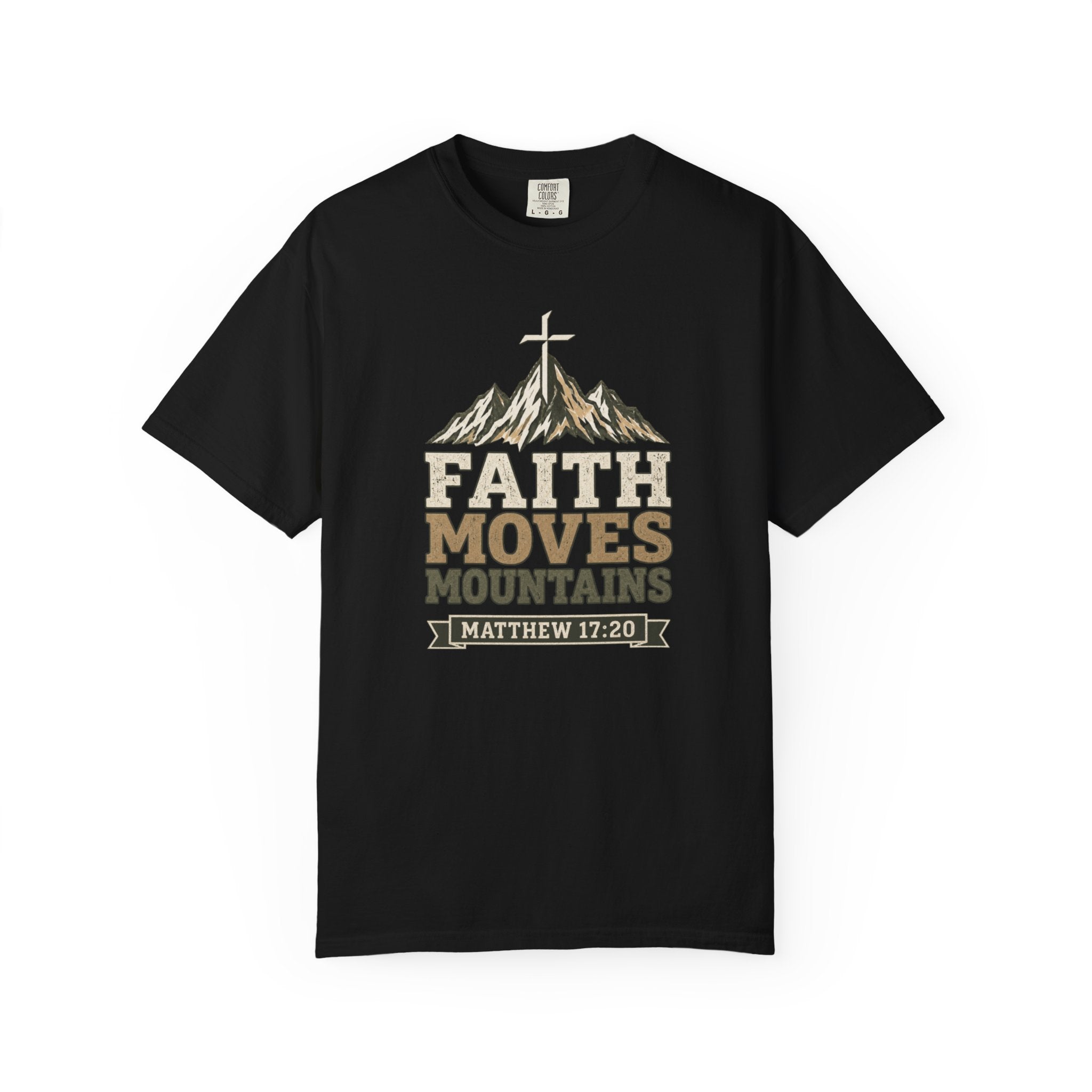 Faith Moves Mountains (Matt. 17:20) | Men's T-Shirt