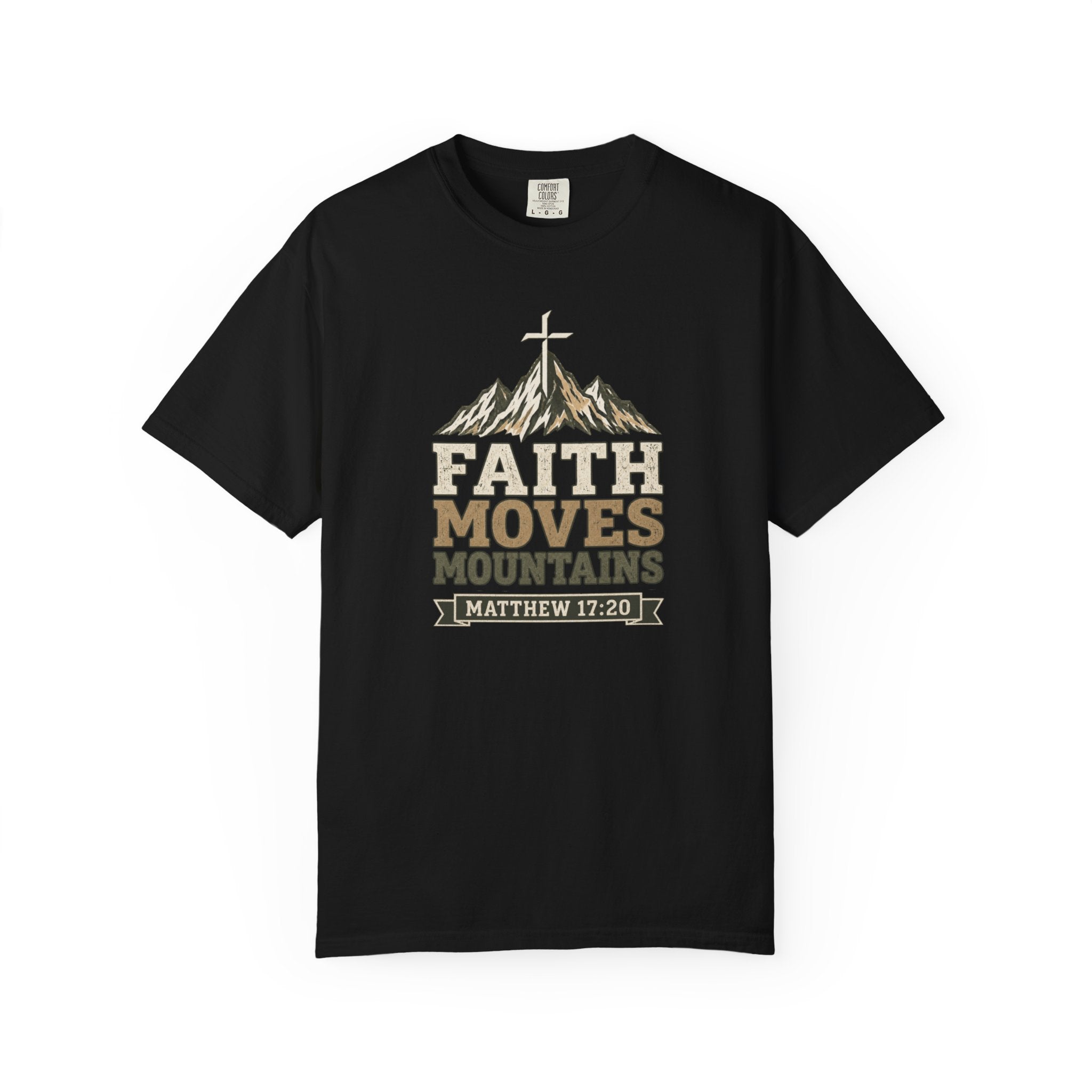 Faith Moves Mountains (Matt. 17:20) | Men's T-Shirt