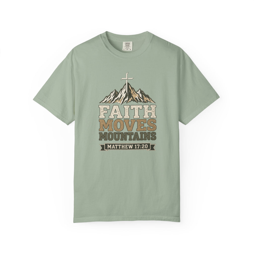 Faith Moves Mountains (Matt. 17:20) | Men's T-Shirt