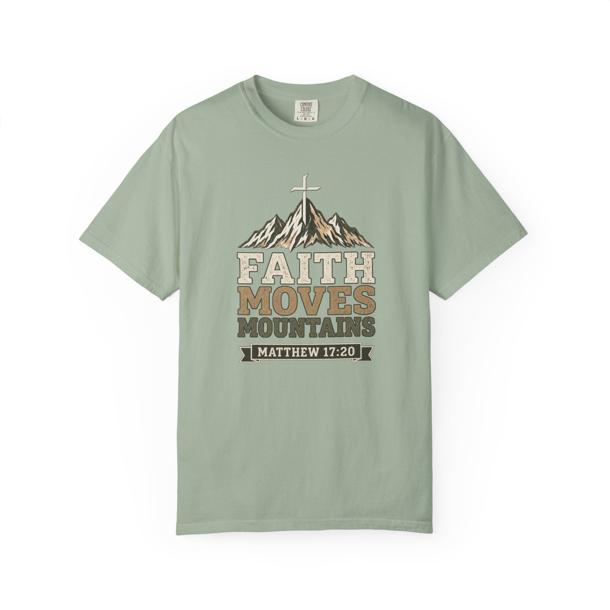 Faith Moves Mountains (Matt. 17:20) | Men's T-Shirt