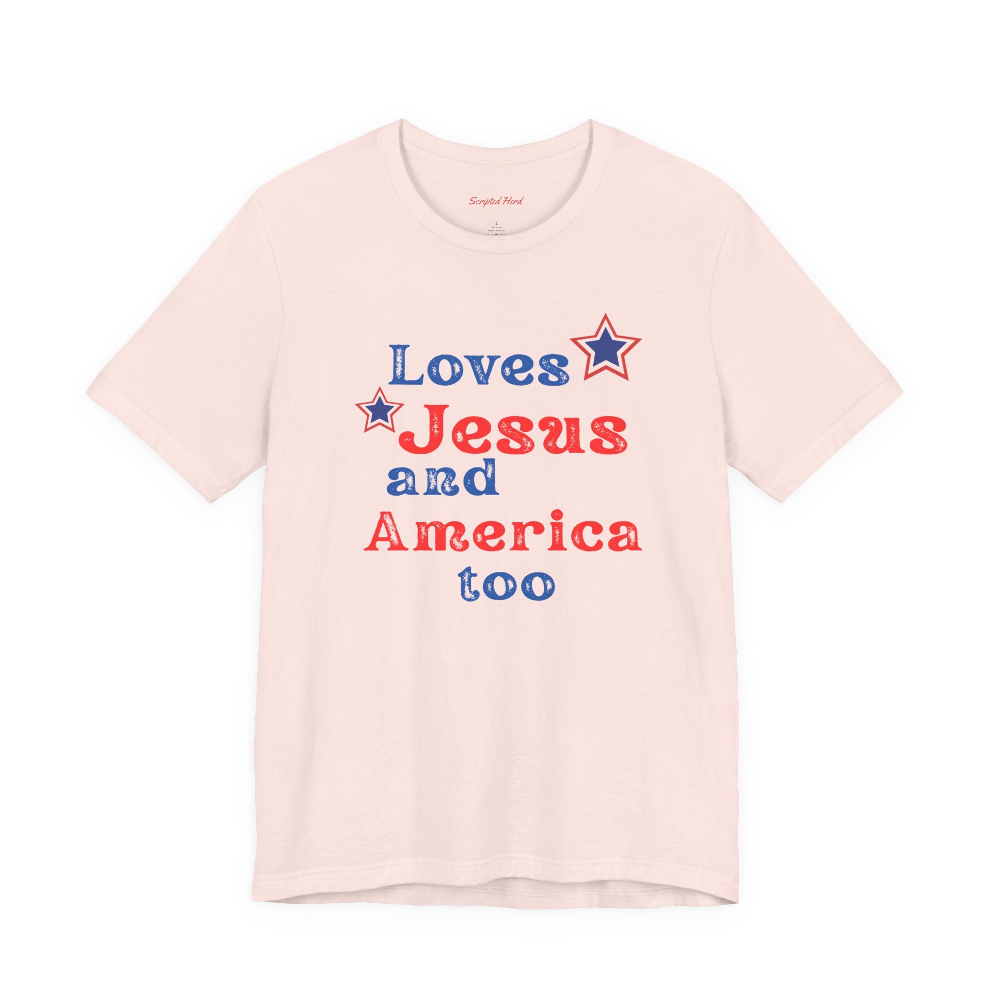 Loves Jesus & America too Women's Tee