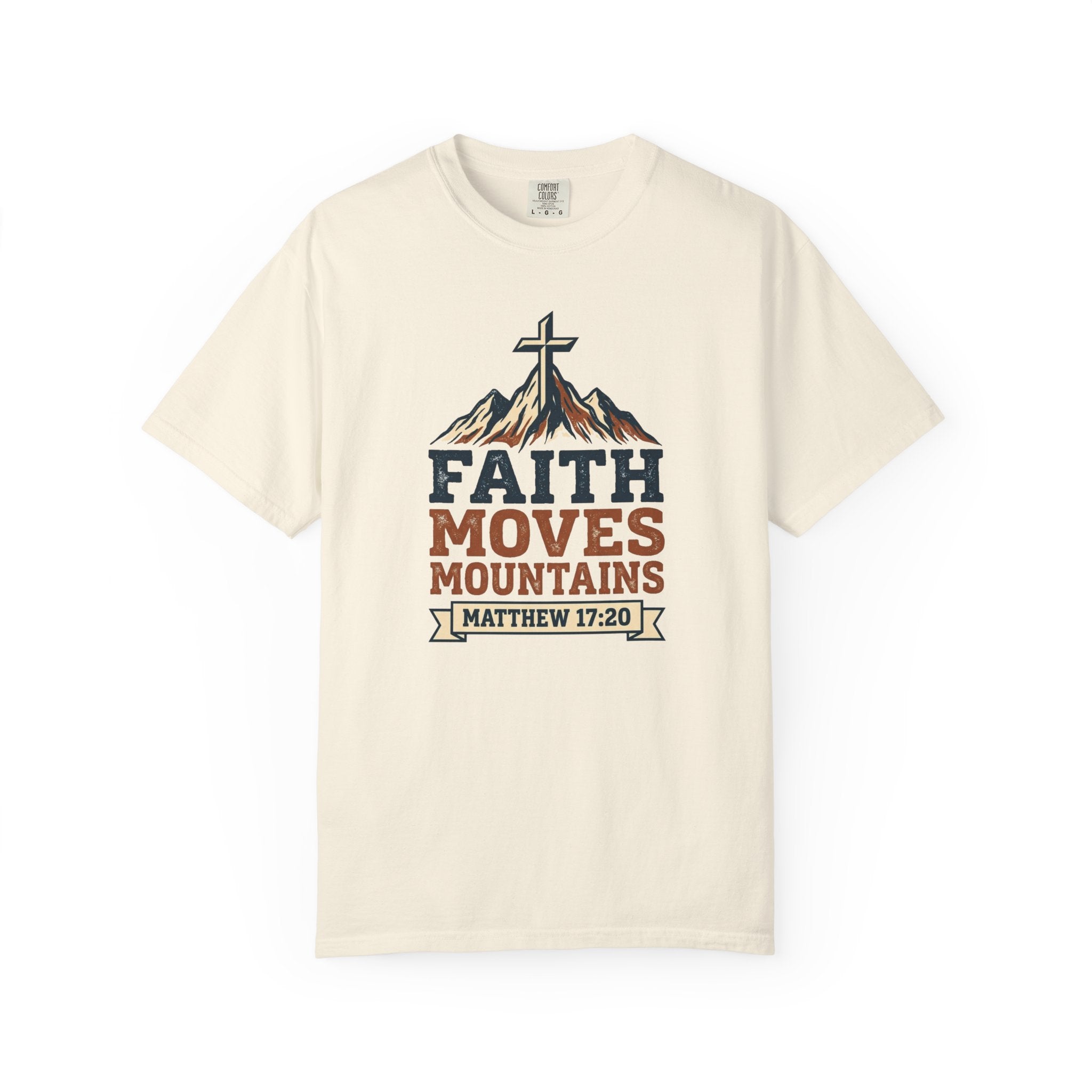 Faith Moves Mountains (Matt. 17:20) | Men's T-Shirt