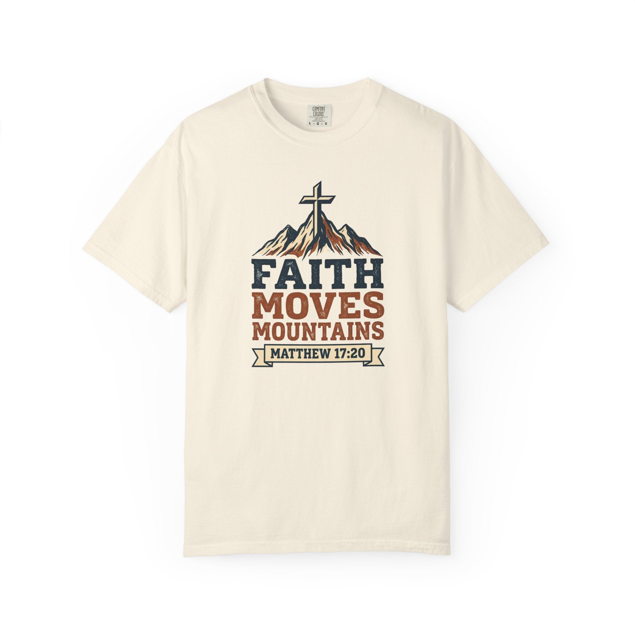 Faith Moves Mountains (Matt. 17:20) | Men's T-Shirt