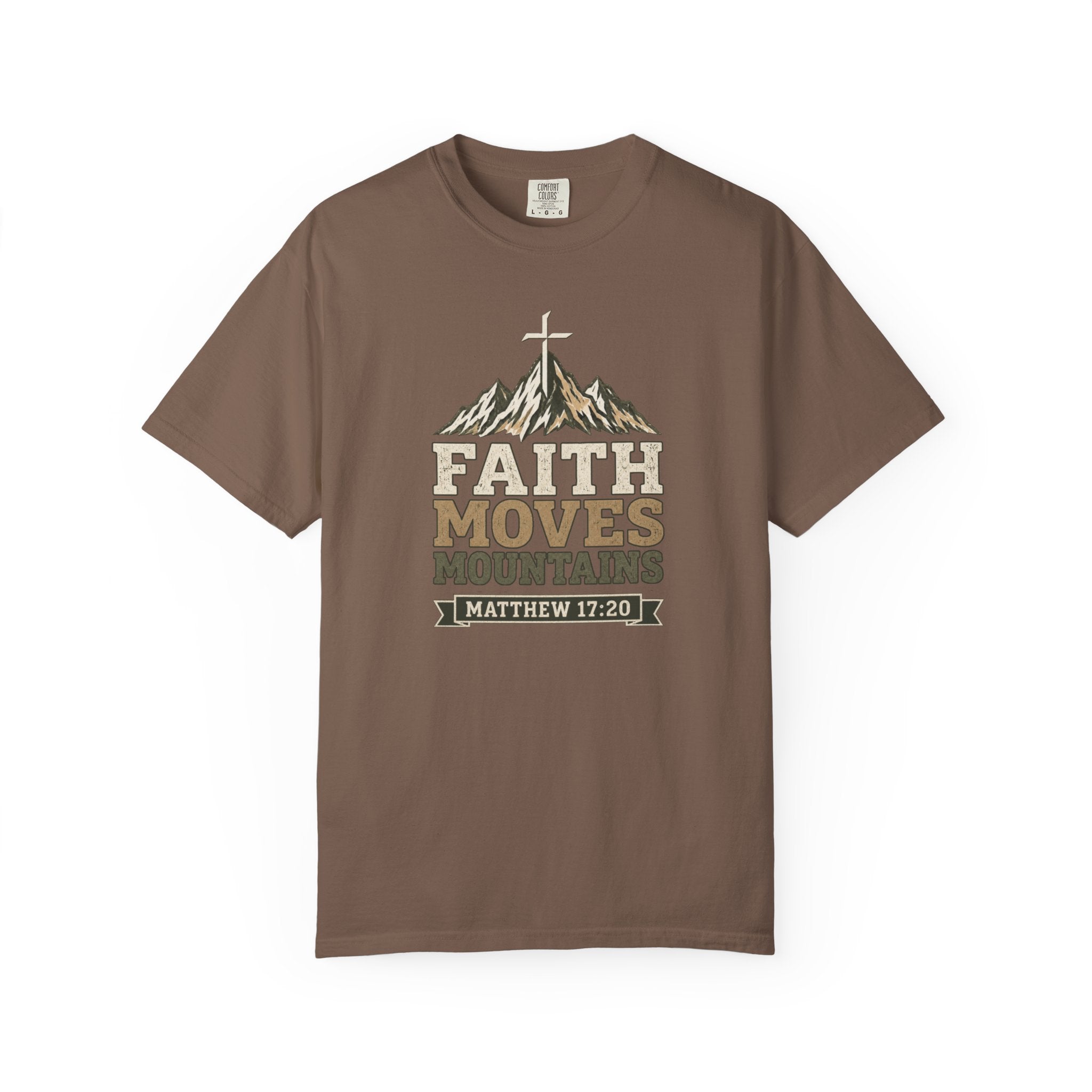Faith Moves Mountains (Matt. 17:20) | Men's T-Shirt