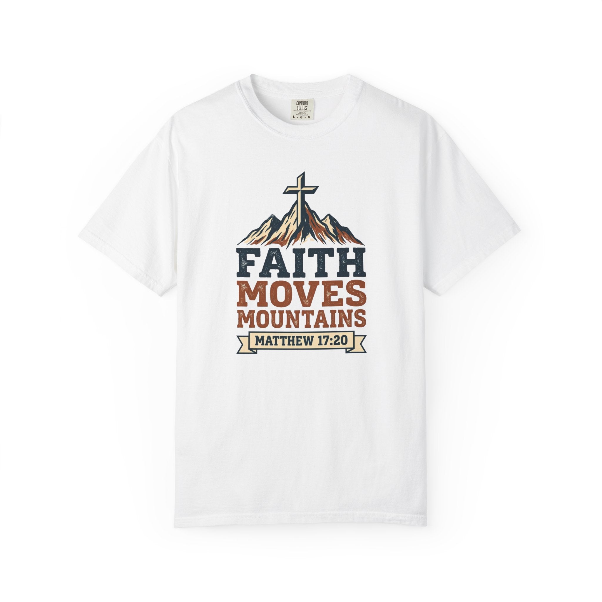 Faith Moves Mountains (Matt. 17:20) | Men's T-Shirt