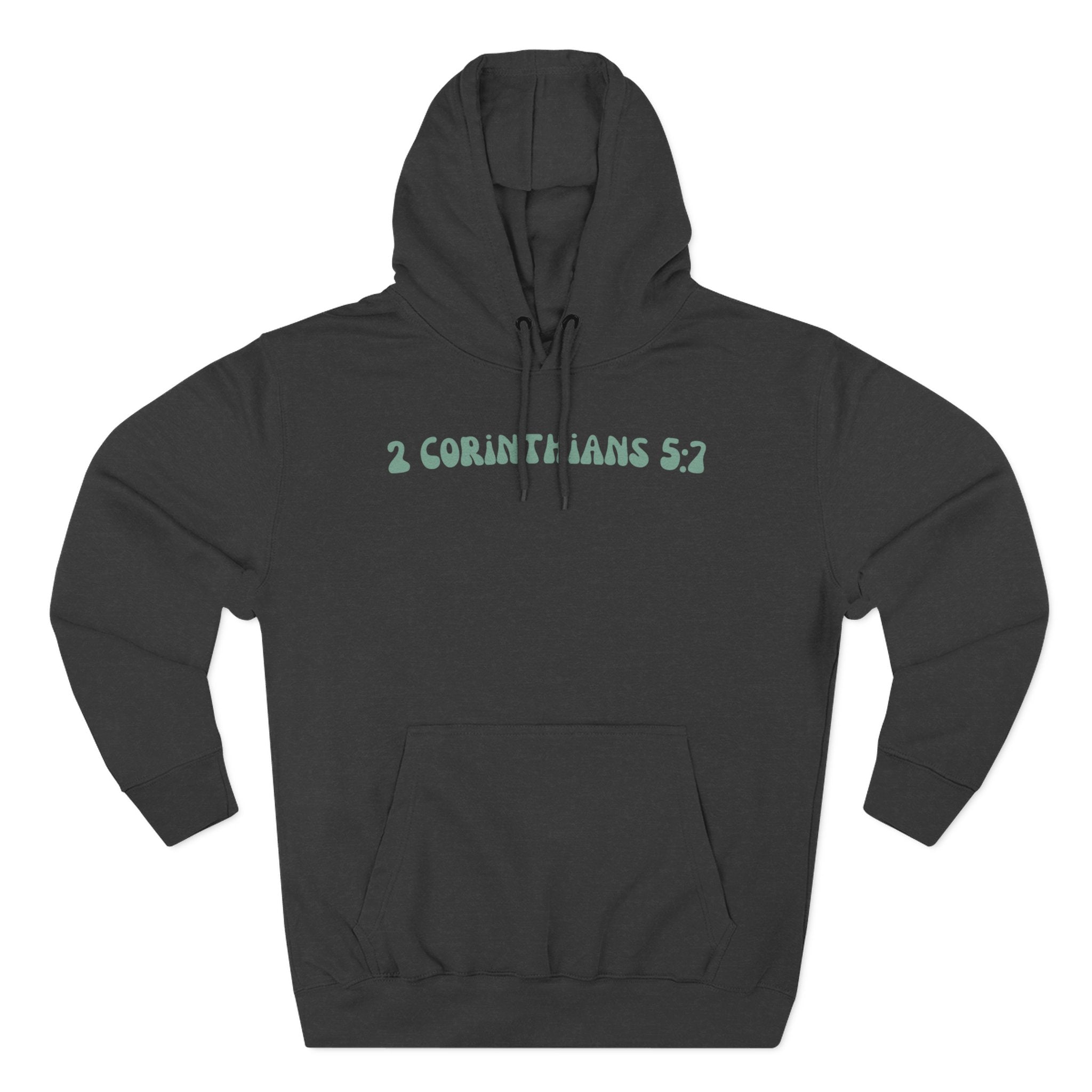 Unisex 2 Corinthians 5:7 Hoodie (Light Colored)