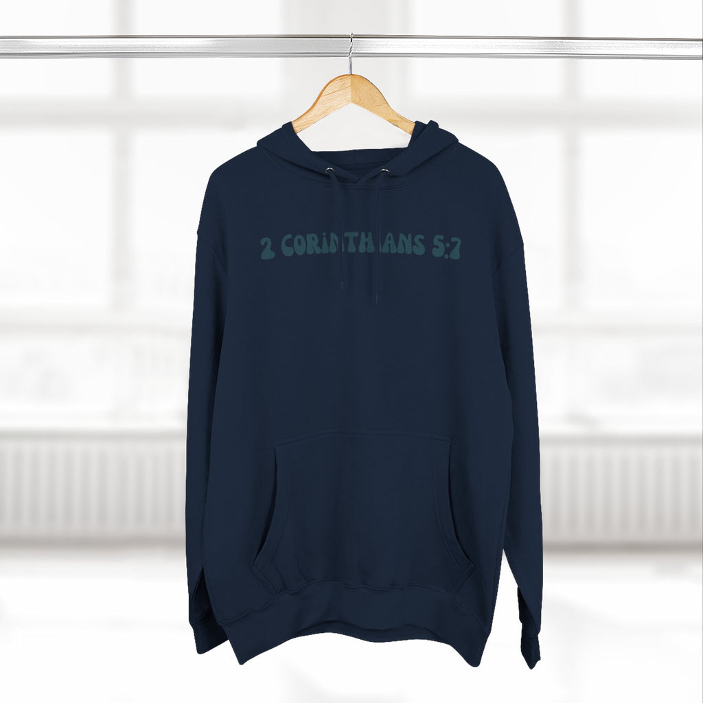 Unisex 2 Corinthians 5:7 Hoodie (Dark Colored)