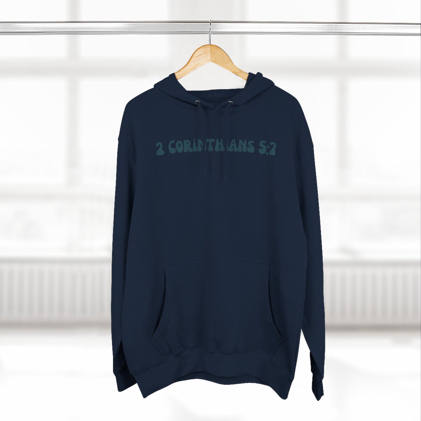Unisex 2 Corinthians 5:7 Hoodie (Dark Colored)
