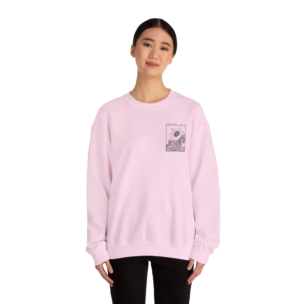 Psalm 23:2 Women's Crewneck
