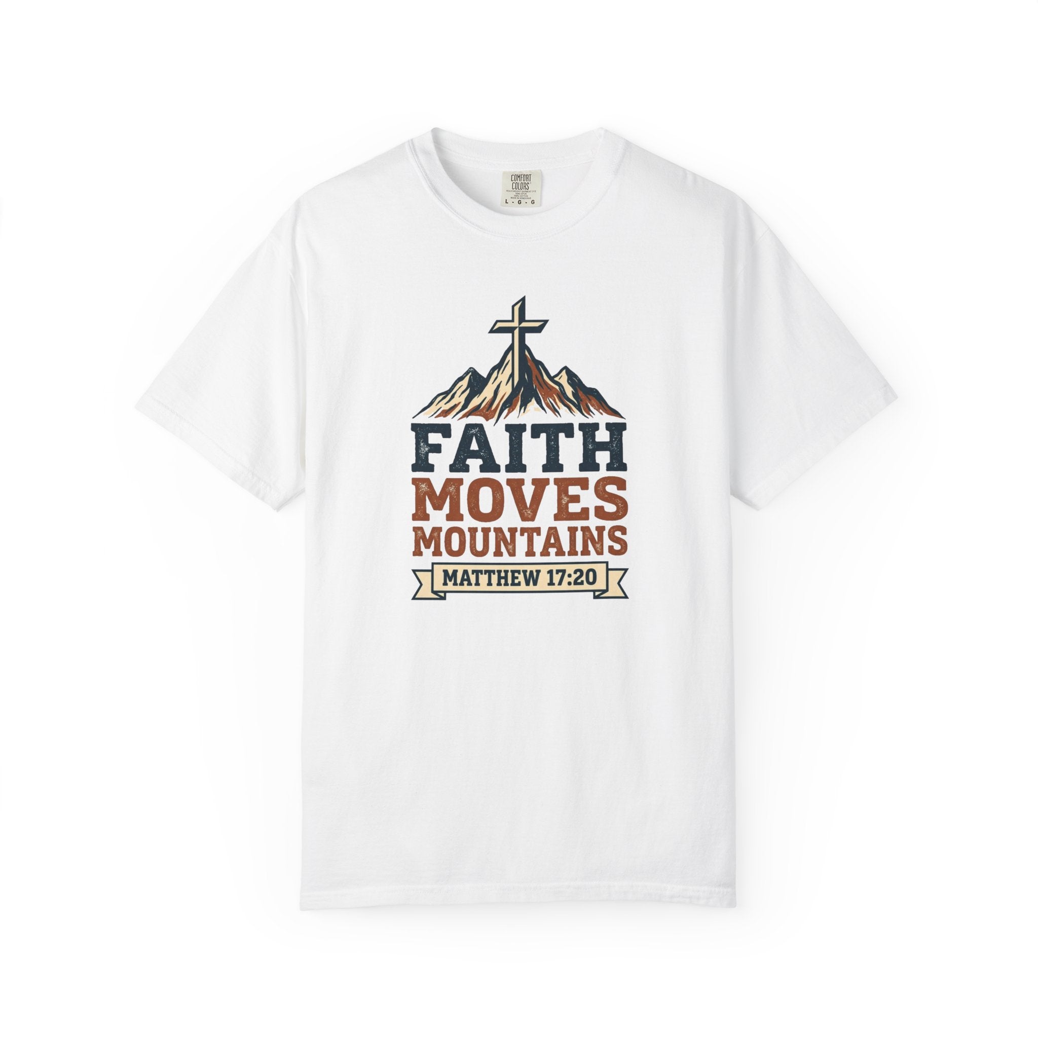 Faith Moves Mountains (Matt. 17:20) | Men's T-Shirt