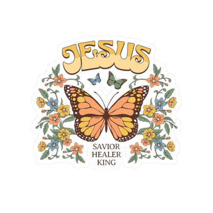 "Savior, Healer, King" Sticker