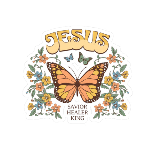 "Savior, Healer, King" Sticker