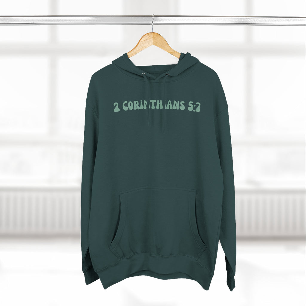 Unisex 2 Corinthians 5:7 Hoodie (Light Colored)